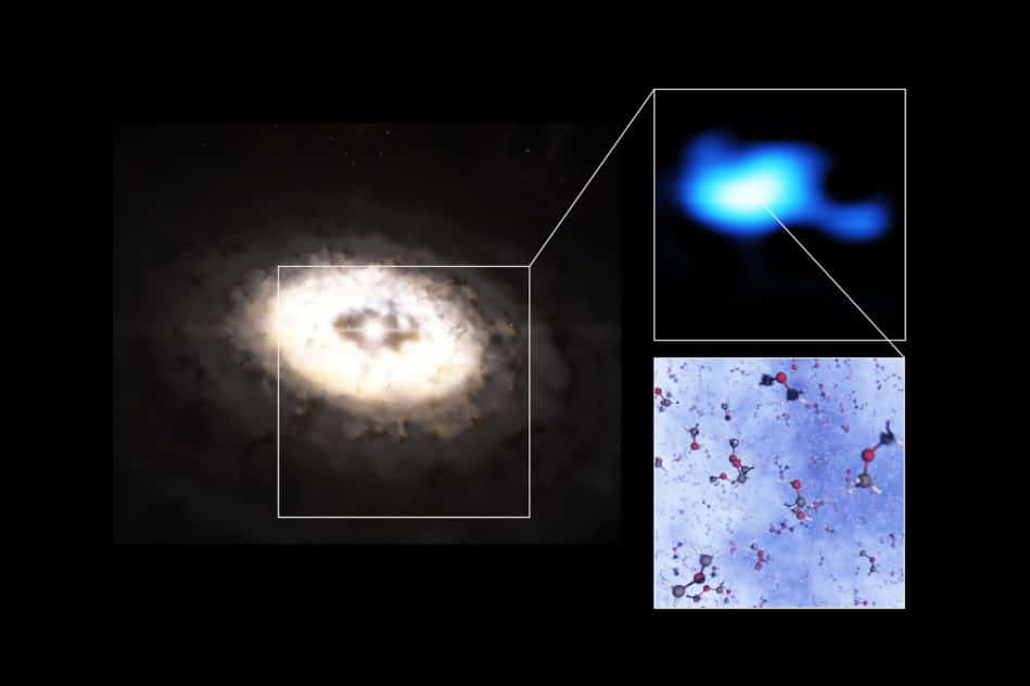 detection molecules organiques disque protoplanetaire