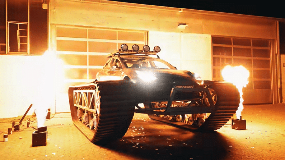 tesla transformée tank ingénieurs allemands