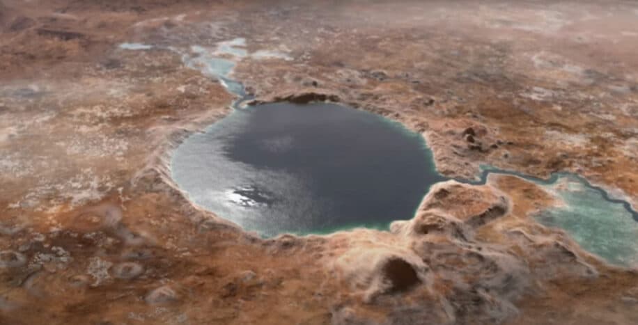 eau liquide sédiments mars vie