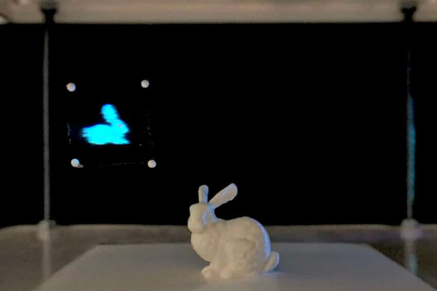 hologrammes projete airs ondes sonores