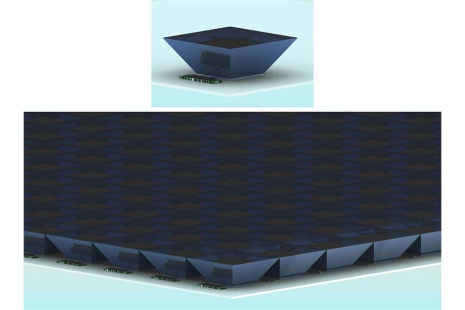 nouveau concept lentille optique pyramide panneau solaire agile couv