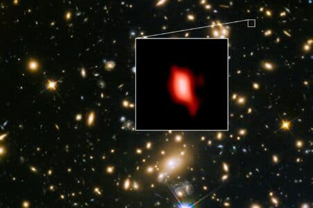 galaxie primordiale en rotation proche big bang histoire univers couv