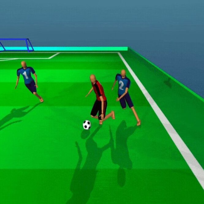 IA Deepmind jouer foot