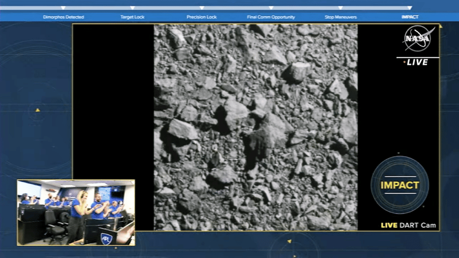 dart mission reussie devier trajectoire asteroide dimorphos couv