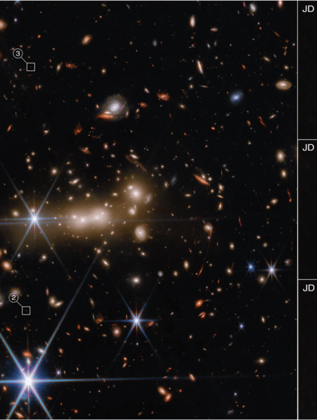 image webb galaxie fusion univers primitif couv