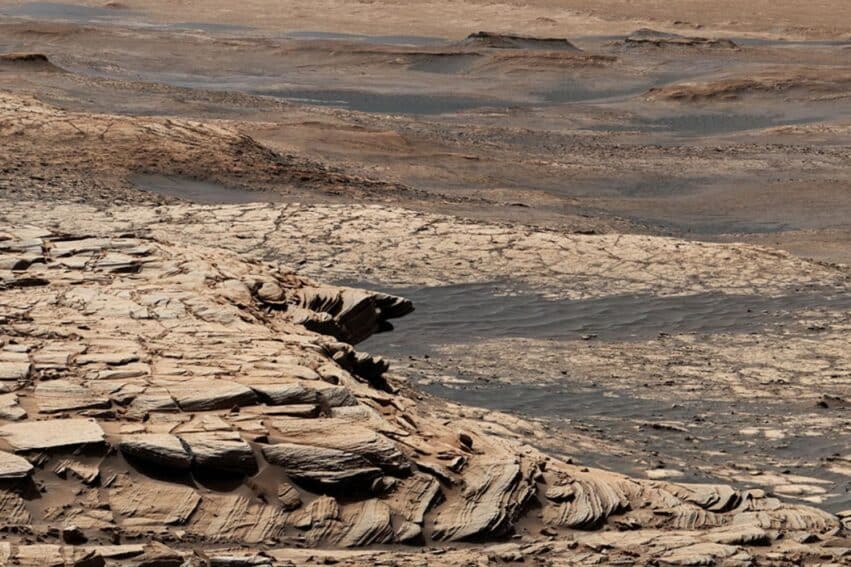 traces topographie ancien ocean sur mars couv