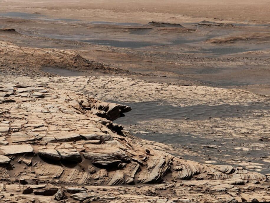 traces topographie ancien ocean sur mars couv