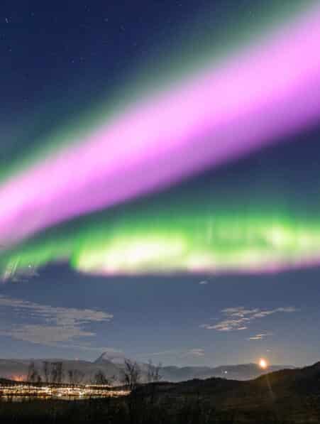 formation aurores roses Norvège