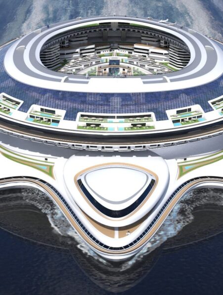 projet yacht geant immense tortue