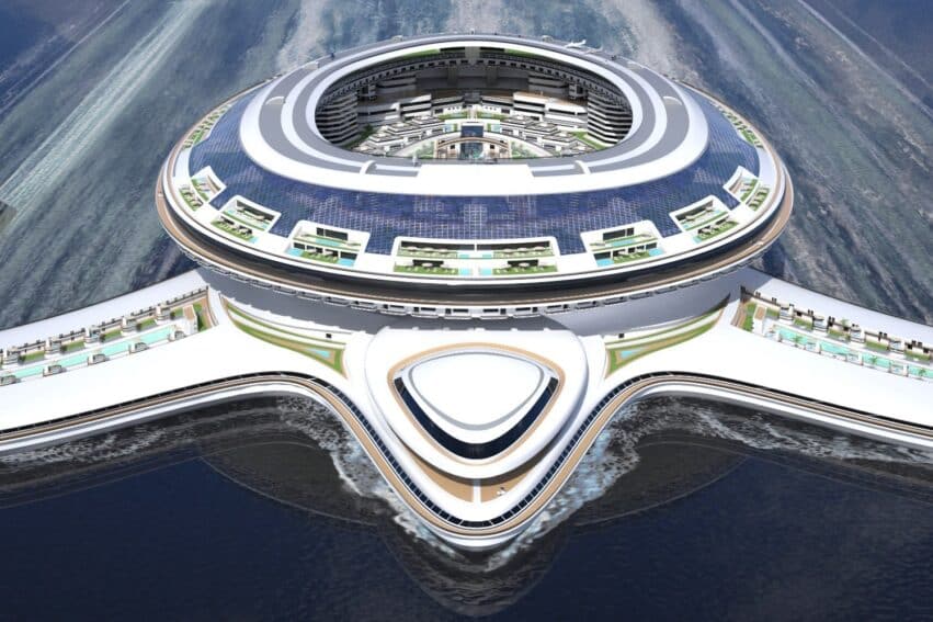 projet yacht geant immense tortue