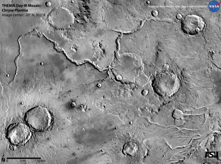astéroide géant déclenche tsunami mars