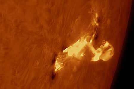 onde de choc tache solaire