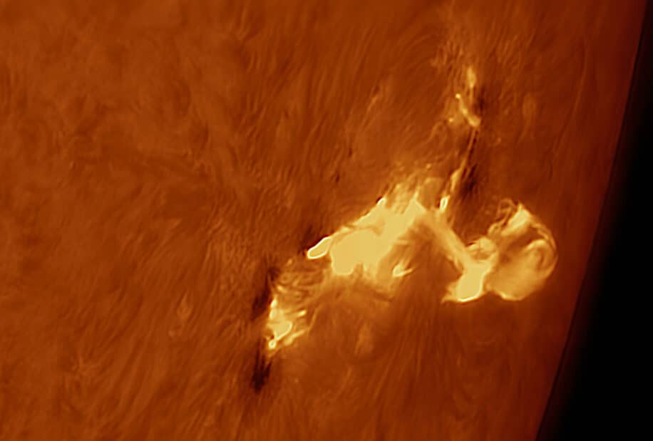 onde de choc tache solaire