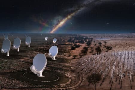 construction réseau radiotélescopes SKA