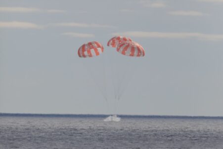 retour terre amerrissage orion mission artemis