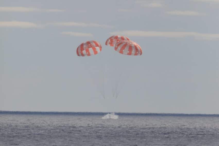 retour terre amerrissage orion mission artemis