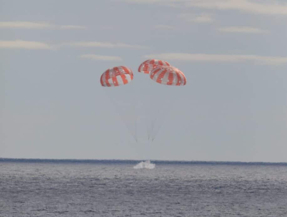 retour terre amerrissage orion mission artemis