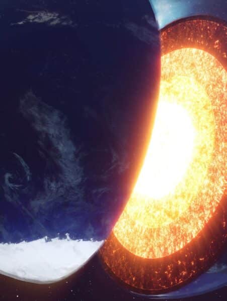 noyau interne terre inverse rotation impact vie couv
