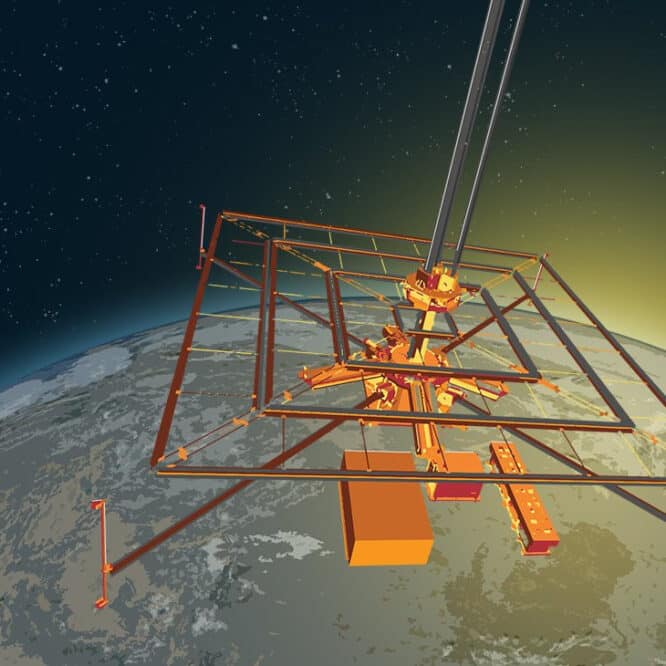 prototype panneau solaire spatial