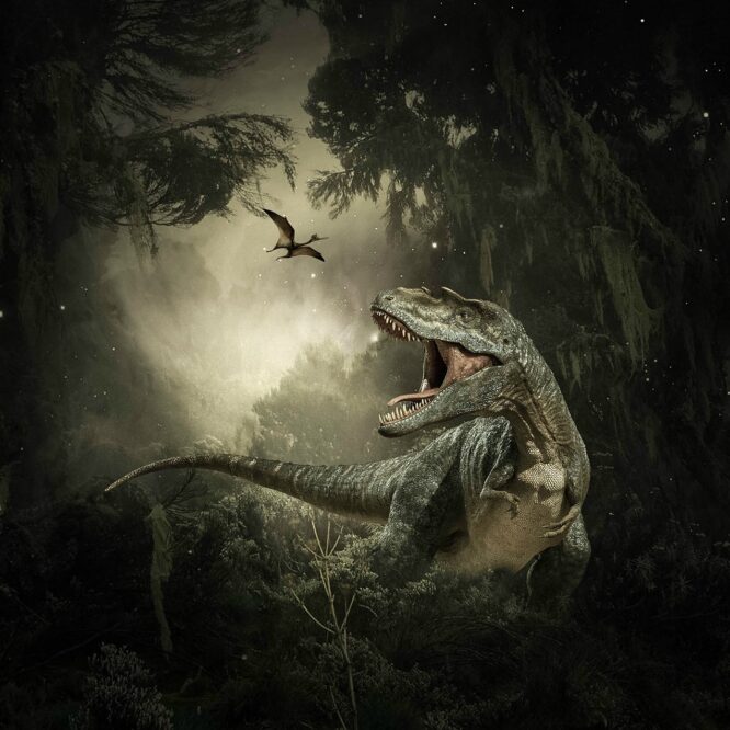 t-rex cerveau intelligent