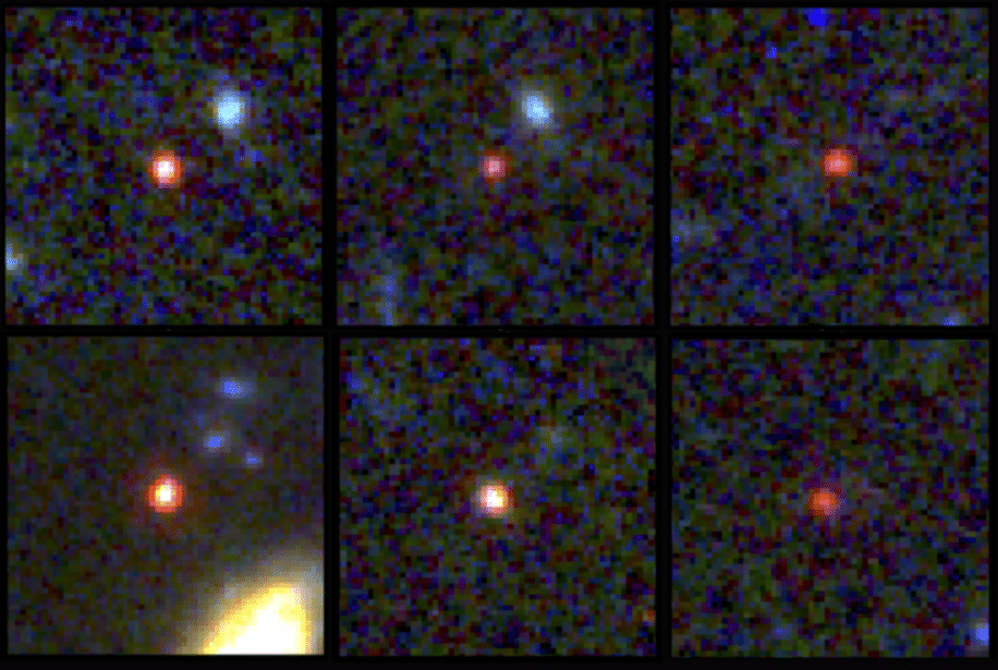 six galaxies massives primitives webb theorie formation univers couv