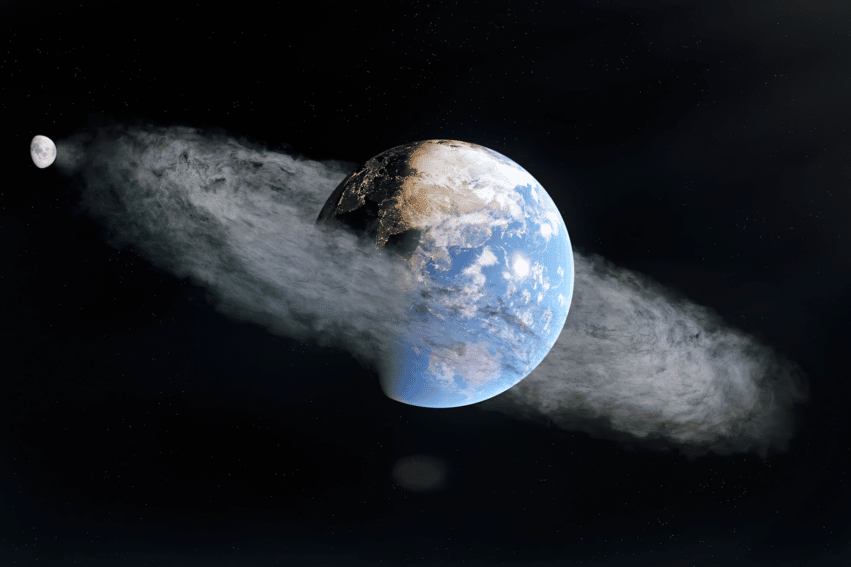 bouclier solaire nuage poussière lunaire climat