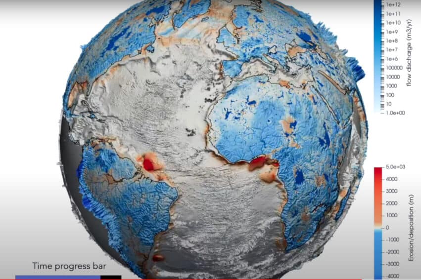 modèle surface terrestre évolution