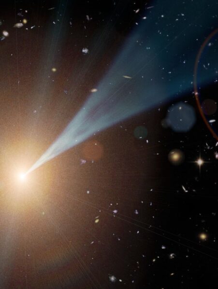 radiogalaxie reclassification blazar direction terre couv