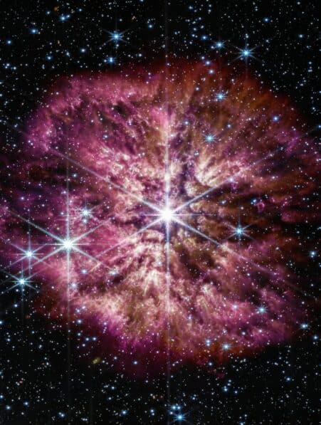 rare etoile wolf rayet 124 james webb supernova couv