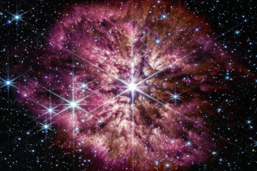 rare etoile wolf rayet 124 james webb supernova couv