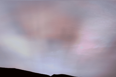 rover curiosity capture image rayons soleil mars