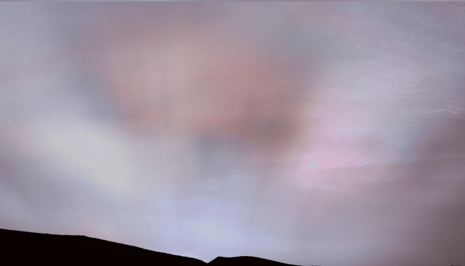 rover curiosity capture image rayons soleil mars