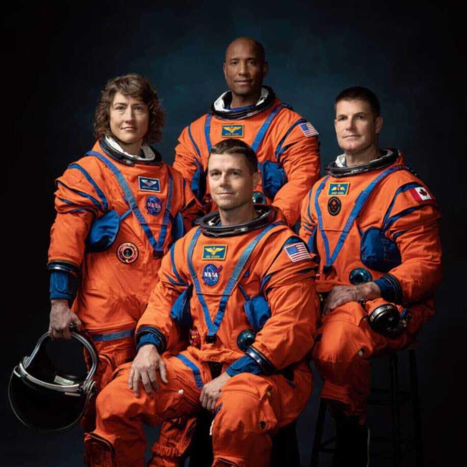 4 membres equipage artemis 2