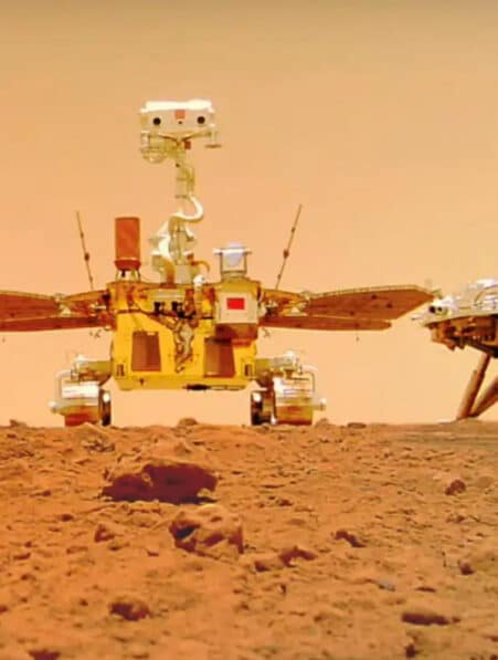 rover chinois eau liquide mars