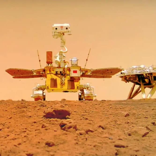 rover chinois eau liquide mars