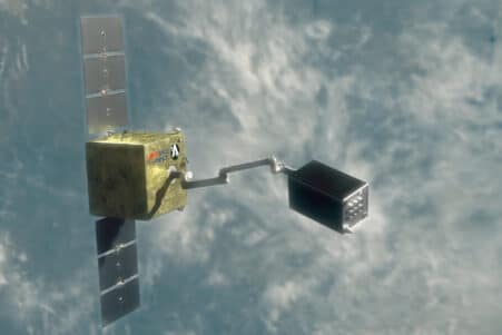 astroscale cosmic mission debris spatiaux nettoyage couv