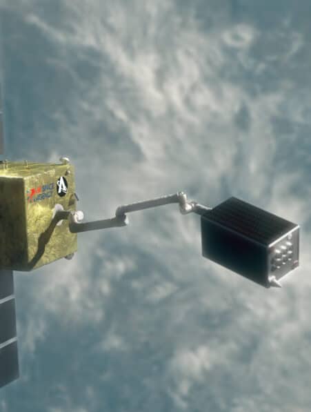 astroscale cosmic mission debris spatiaux nettoyage couv