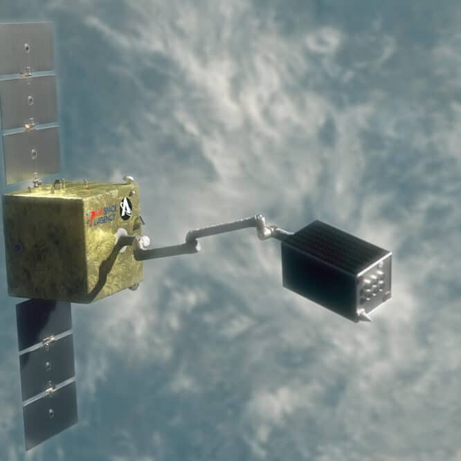 astroscale cosmic mission debris spatiaux nettoyage couv
