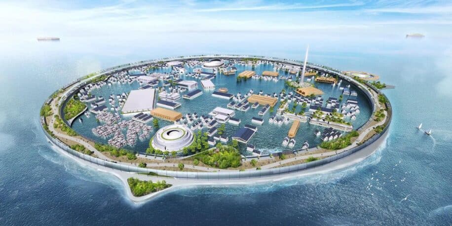 dogen city ville flottante epreuve tsunamis rechauffement climatique couv