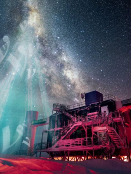 premiere neutrinos galaxie