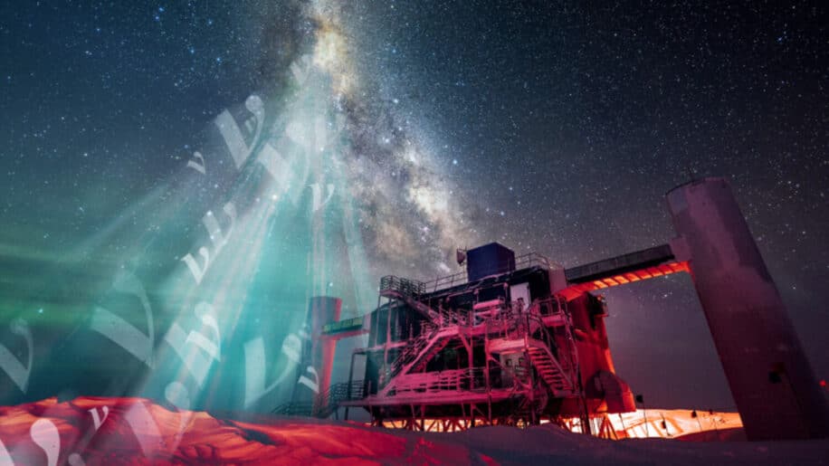 premiere neutrinos galaxie