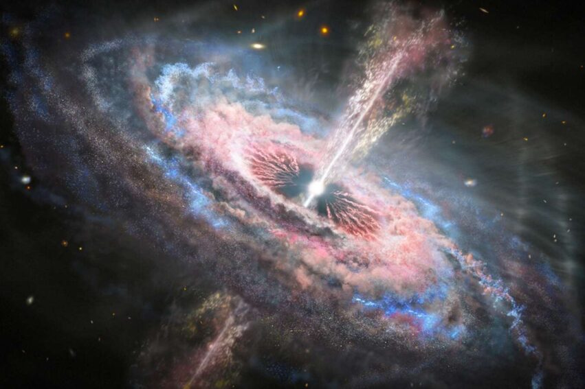 relation quasar galaxie hote univers primitif couv