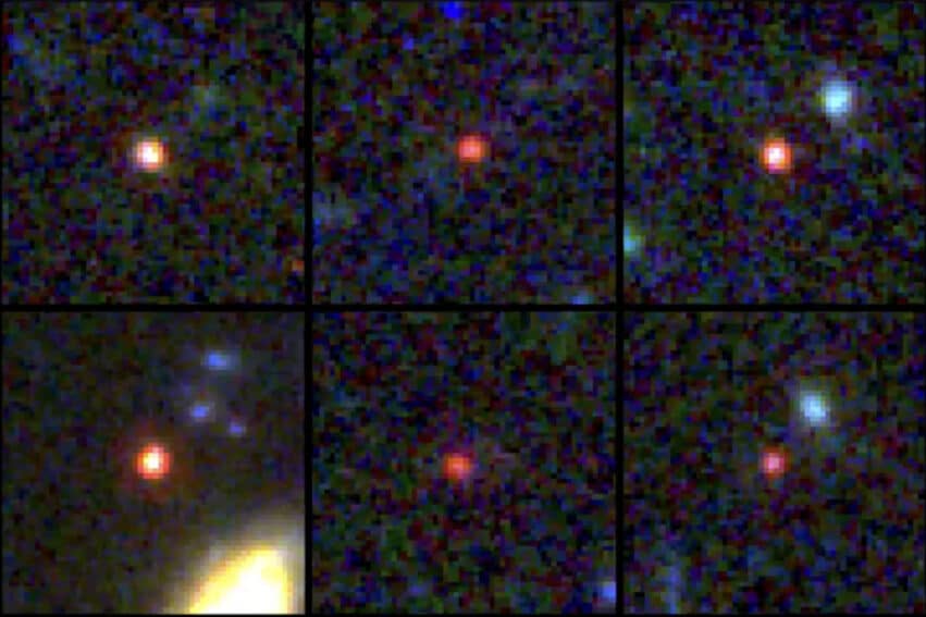 six jeunes galaxies massives modèle cosmologique