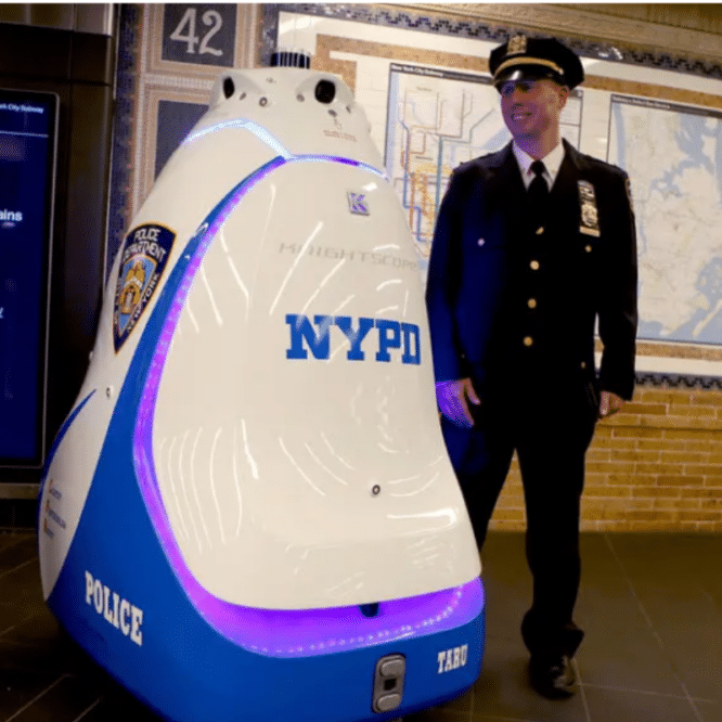 robot patrouillera station metro new york couv