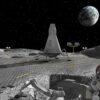 route lunaire fondre poussiere lune laser couv