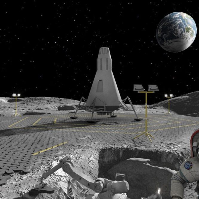 route lunaire fondre poussiere lune laser couv