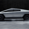 non peinte et faite acier inoxydable carrosserie cybertruck pourrait etre difficile a entretenir couv