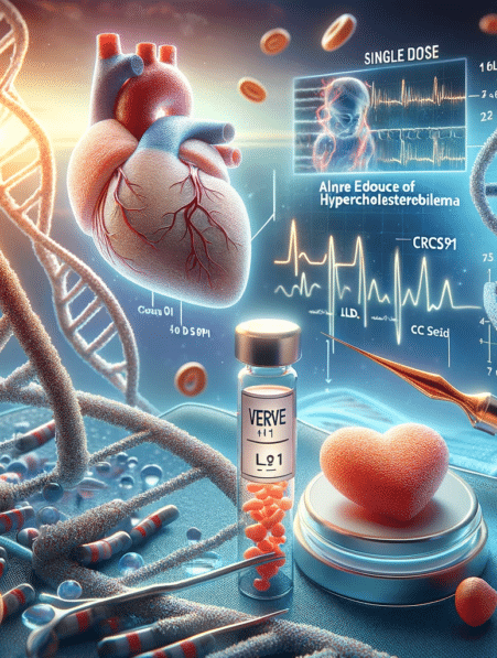 traitement edition genique crispr cholesterol dose unique couv