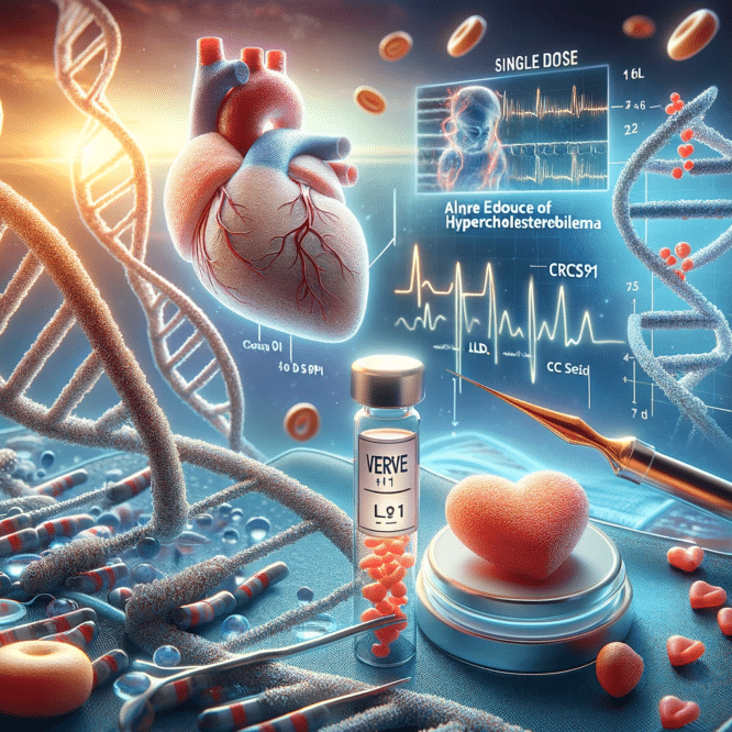traitement edition genique crispr cholesterol dose unique couv