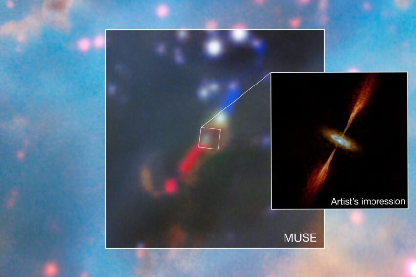 detection premier disque protoplanetaire extragalactique magellan alma couv